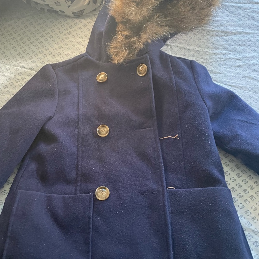 Girl’s navy Peacoat